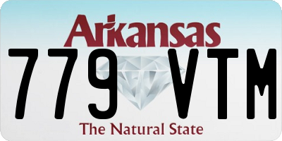 AR license plate 779VTM
