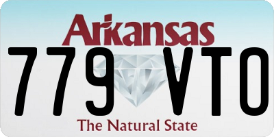 AR license plate 779VTO