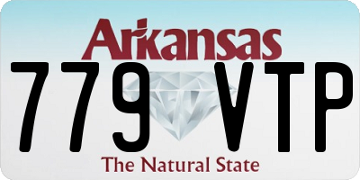 AR license plate 779VTP