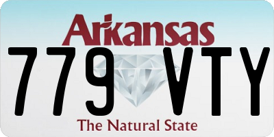 AR license plate 779VTY