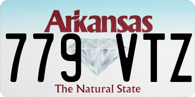 AR license plate 779VTZ