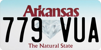 AR license plate 779VUA