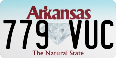 AR license plate 779VUC
