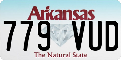 AR license plate 779VUD