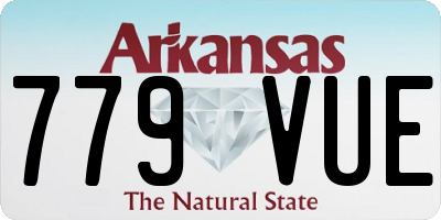 AR license plate 779VUE
