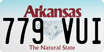 AR license plate 779VUI