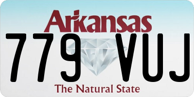 AR license plate 779VUJ