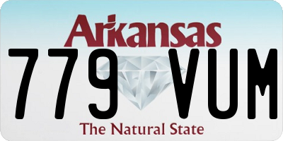 AR license plate 779VUM