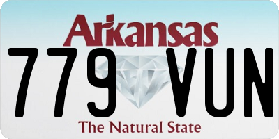 AR license plate 779VUN