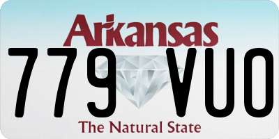 AR license plate 779VUO