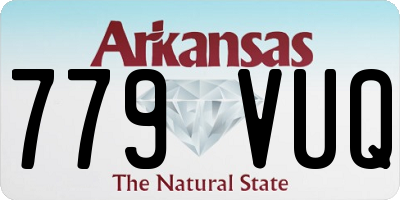 AR license plate 779VUQ