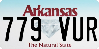 AR license plate 779VUR