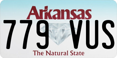 AR license plate 779VUS