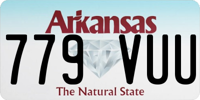 AR license plate 779VUU