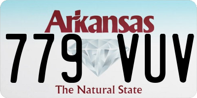 AR license plate 779VUV