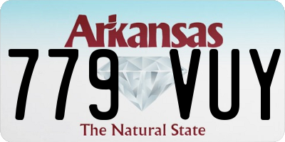 AR license plate 779VUY