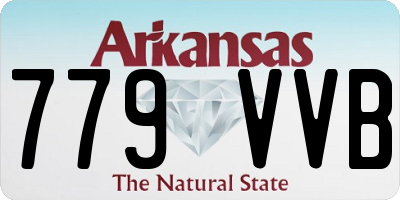 AR license plate 779VVB