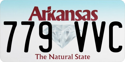AR license plate 779VVC