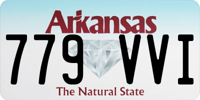 AR license plate 779VVI