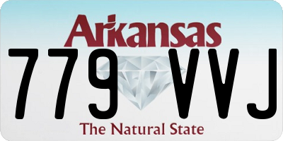 AR license plate 779VVJ