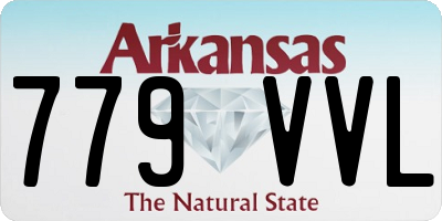 AR license plate 779VVL