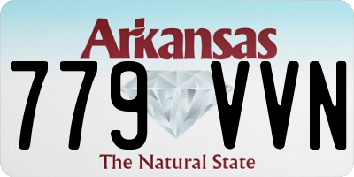AR license plate 779VVN