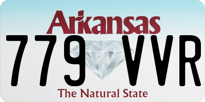 AR license plate 779VVR
