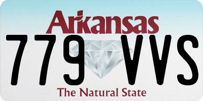 AR license plate 779VVS