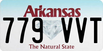 AR license plate 779VVT