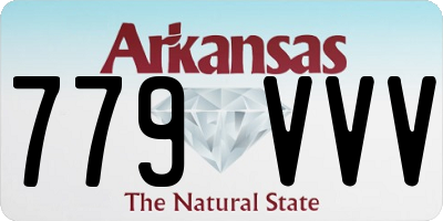 AR license plate 779VVV