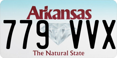 AR license plate 779VVX