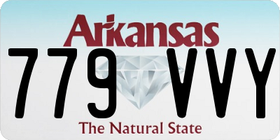 AR license plate 779VVY