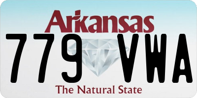 AR license plate 779VWA