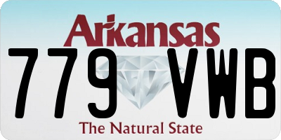 AR license plate 779VWB