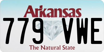 AR license plate 779VWE