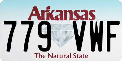 AR license plate 779VWF