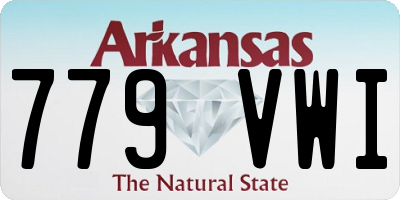 AR license plate 779VWI