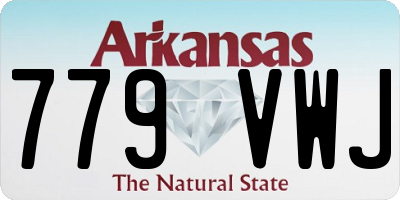 AR license plate 779VWJ