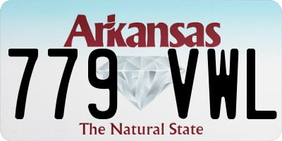 AR license plate 779VWL