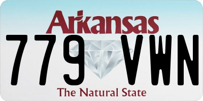AR license plate 779VWN