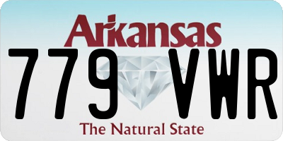 AR license plate 779VWR