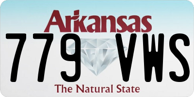 AR license plate 779VWS
