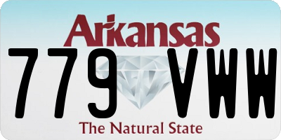 AR license plate 779VWW