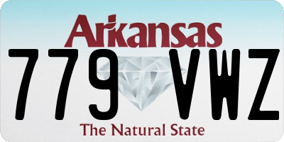 AR license plate 779VWZ