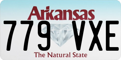 AR license plate 779VXE