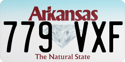 AR license plate 779VXF