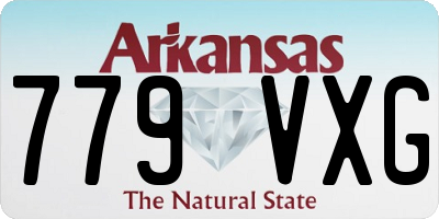 AR license plate 779VXG