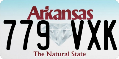 AR license plate 779VXK