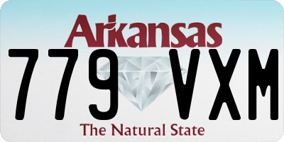 AR license plate 779VXM
