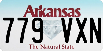 AR license plate 779VXN